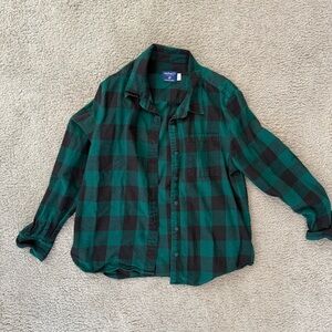 United by Blue- Green and Black Plaid Women's Shirt